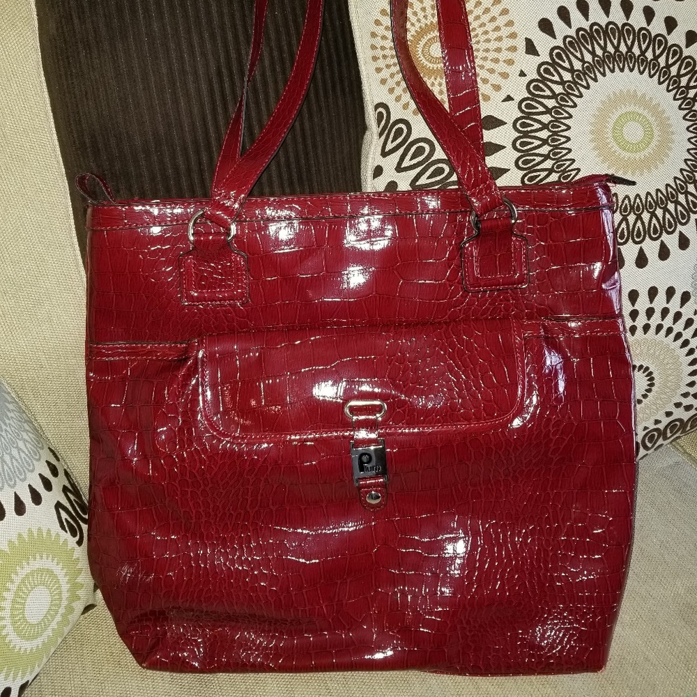 Plum Women's Tote w/ Laptop/Tablet Insert